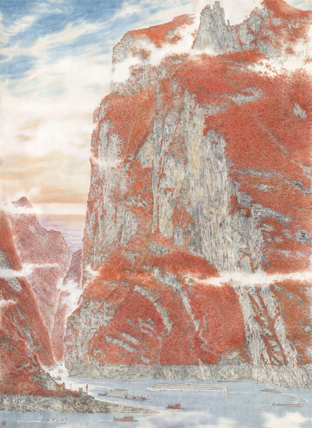 15 唐德福《神女峰》中国画 265×193cm 2025年(序号56_2)