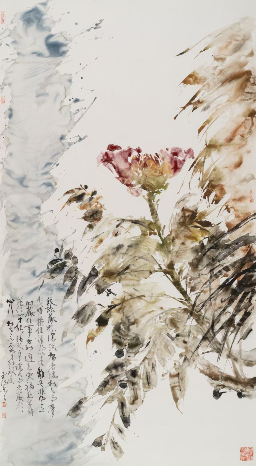 16  冯东东，《浩然正气》，180x97cm，中国画