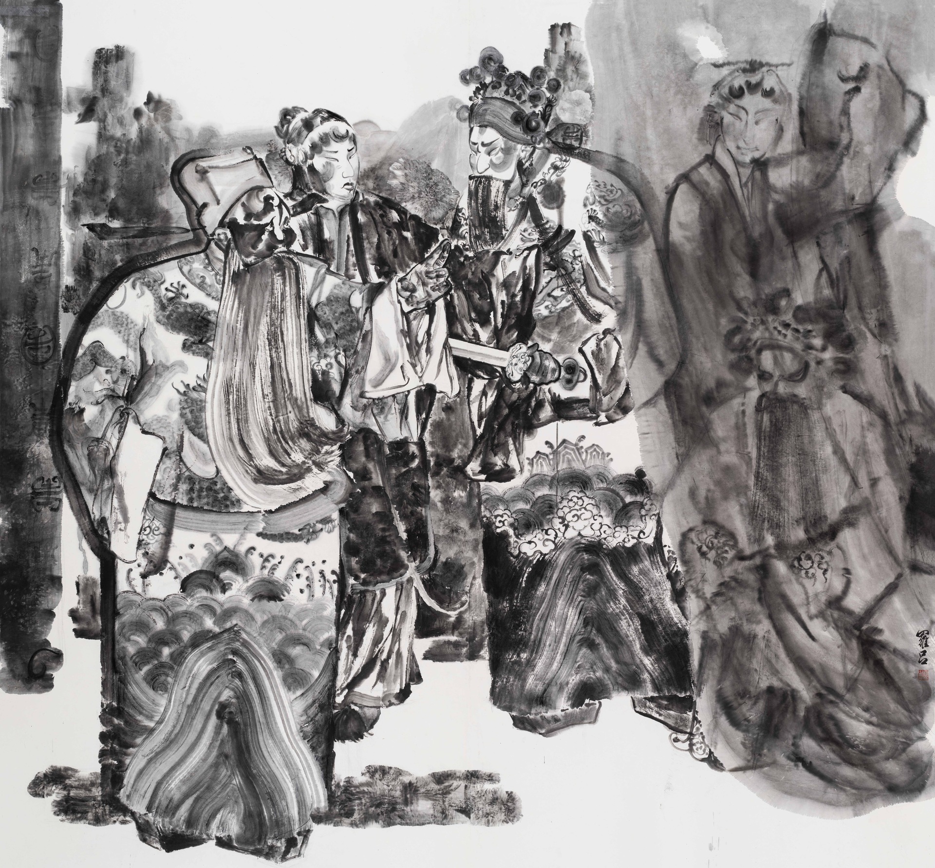 7 中国画直送 罗吕&nbsp;《呔！》