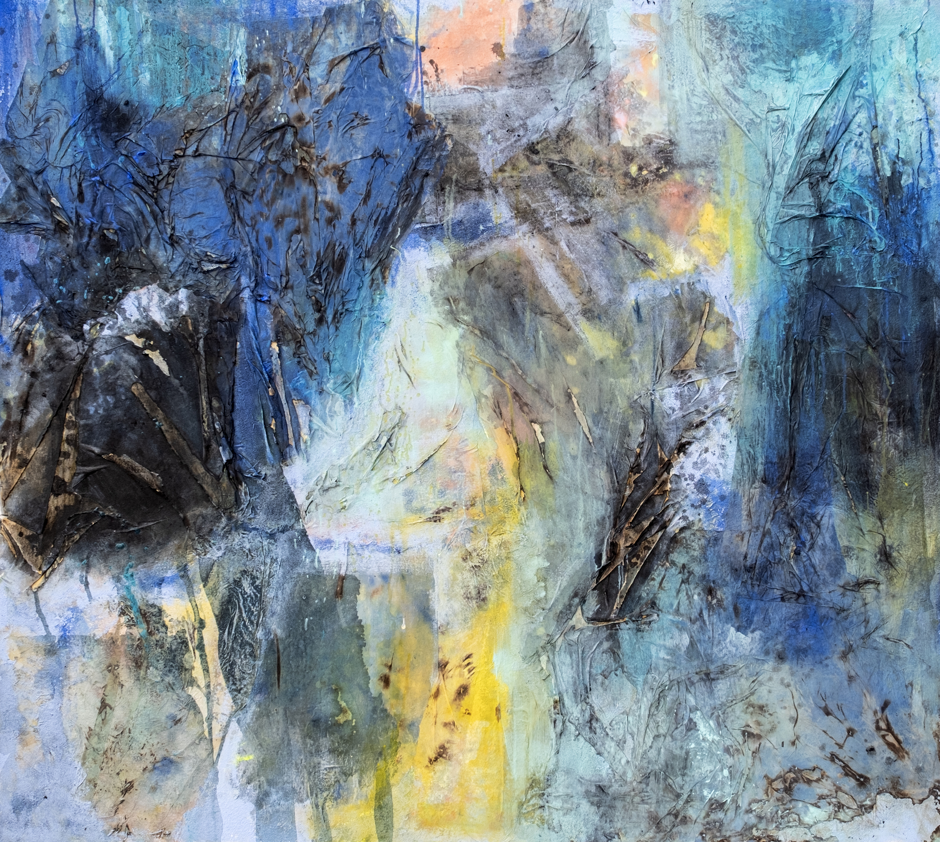 450 综合材料直送 刘梦潮《青黄漫溯》