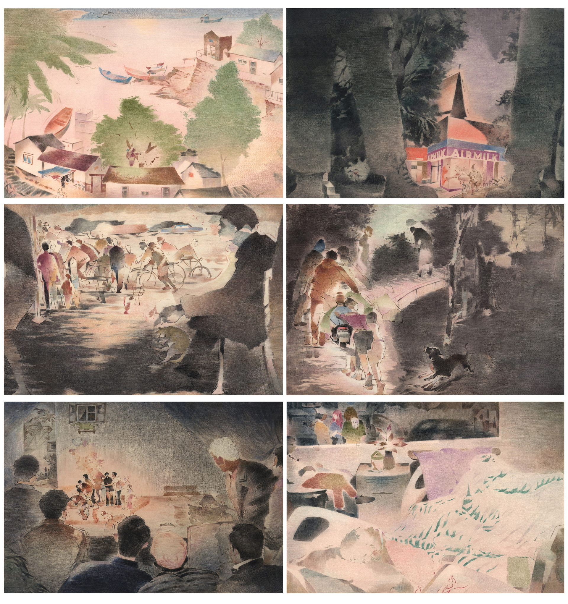 240 版画直送 郑石培《与父书·彼岸忆影》 45×65cm