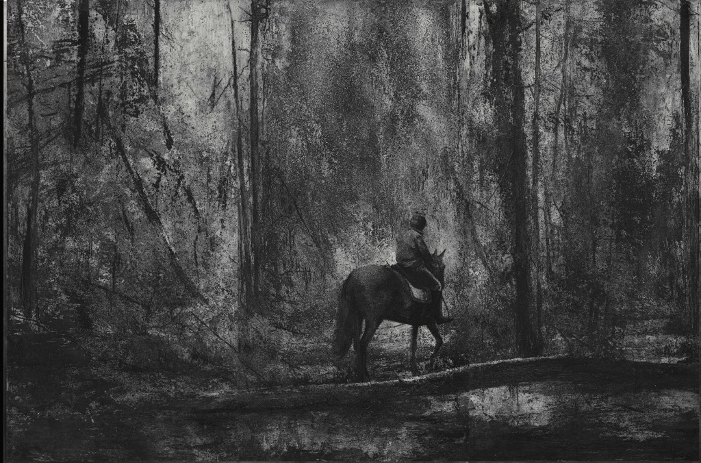 241 版画直送 周宏博《征途》