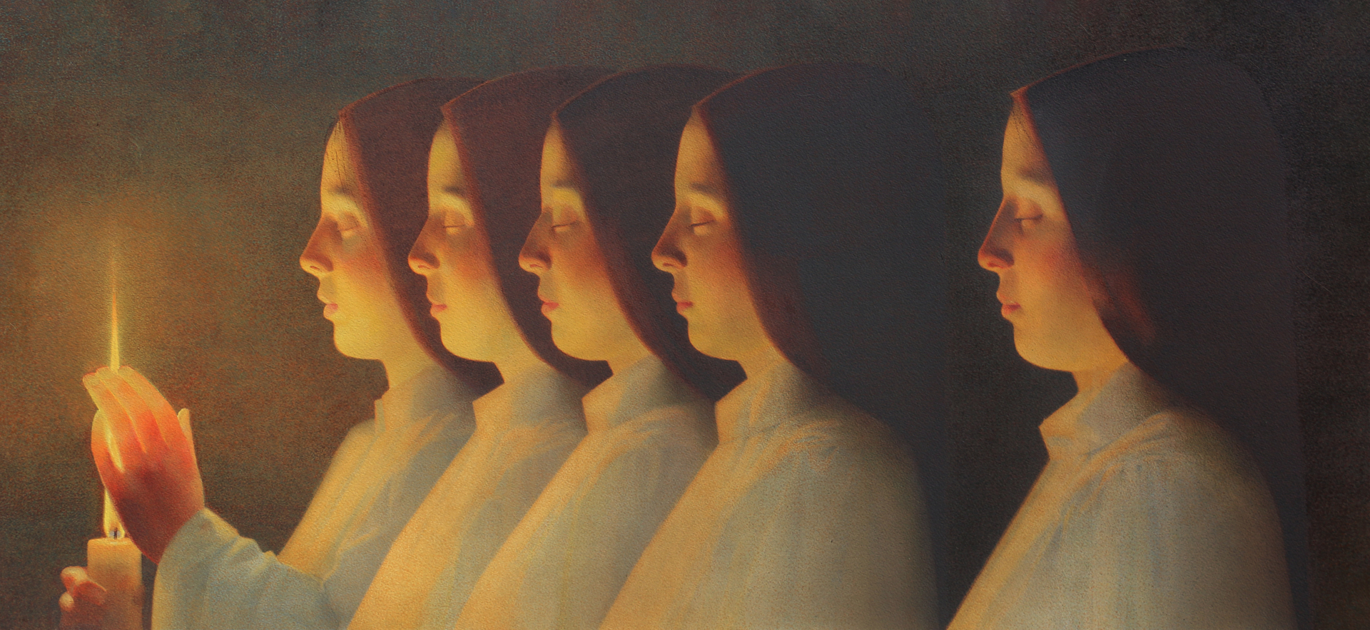 315 水彩·粉画直送 王赟、连彦珠 《宵·形而上的烛》50×90cm 纸本水彩 