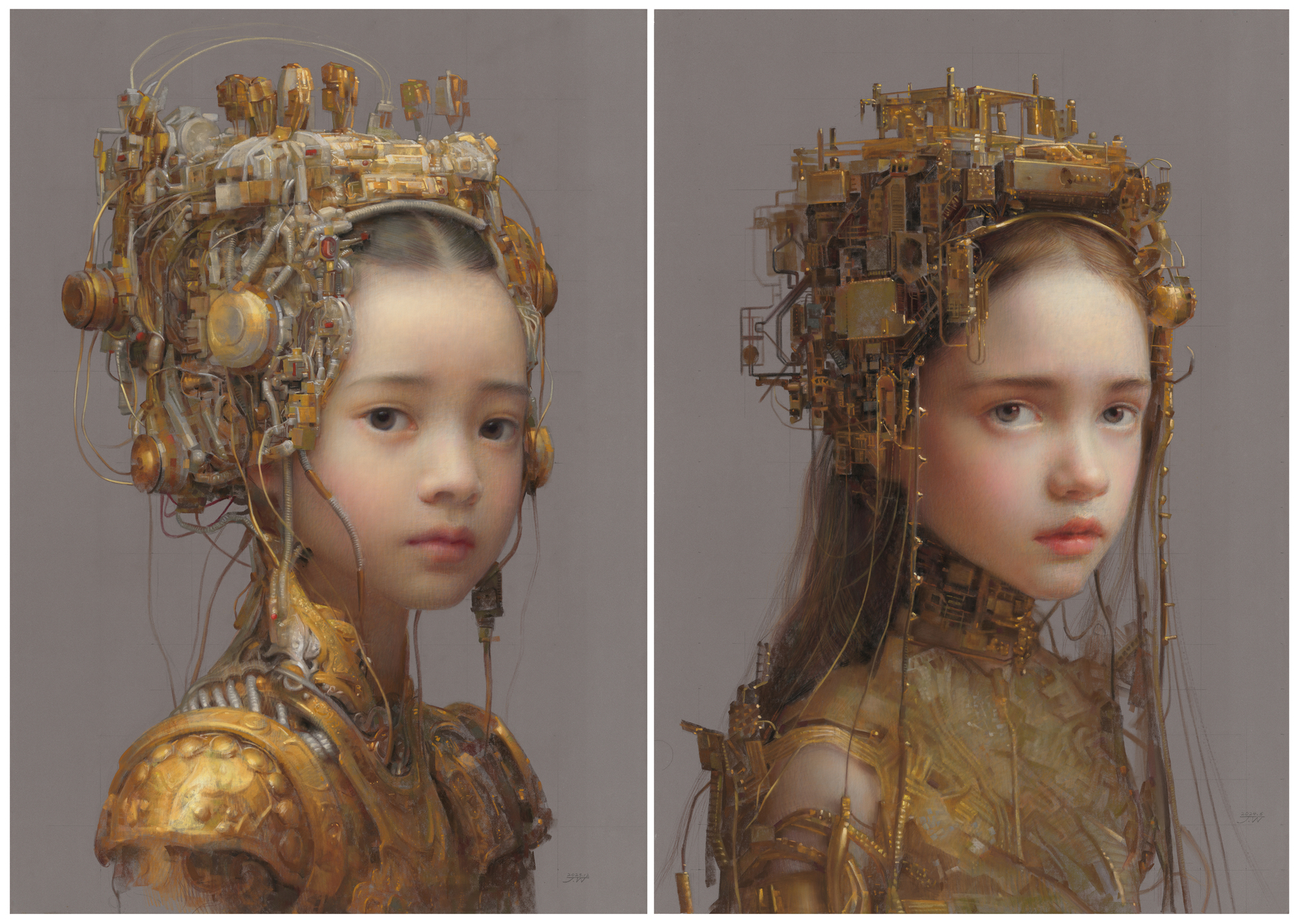 312 水彩·粉画直送 贾巍《新人类•共生》